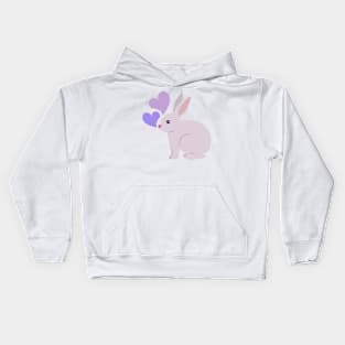 Bunny Says Love Kids Hoodie